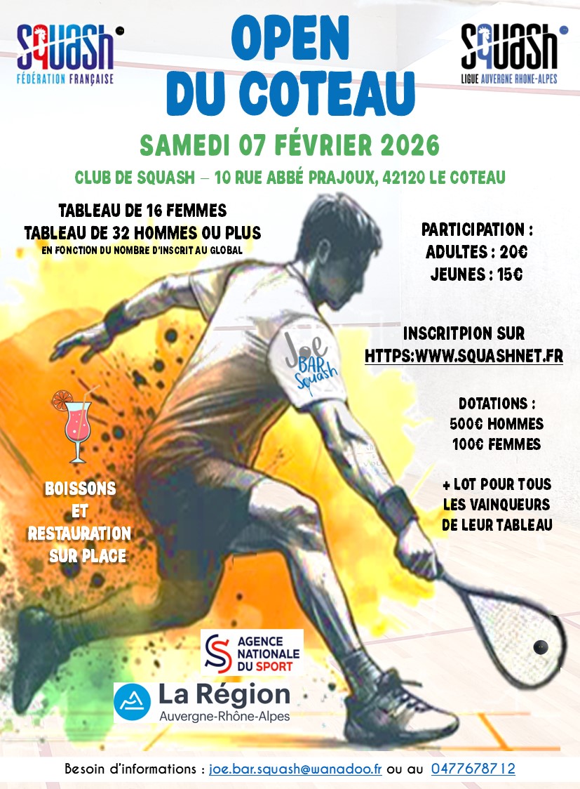 AFFICHE OPEN LE COTEAU 07FEV2026