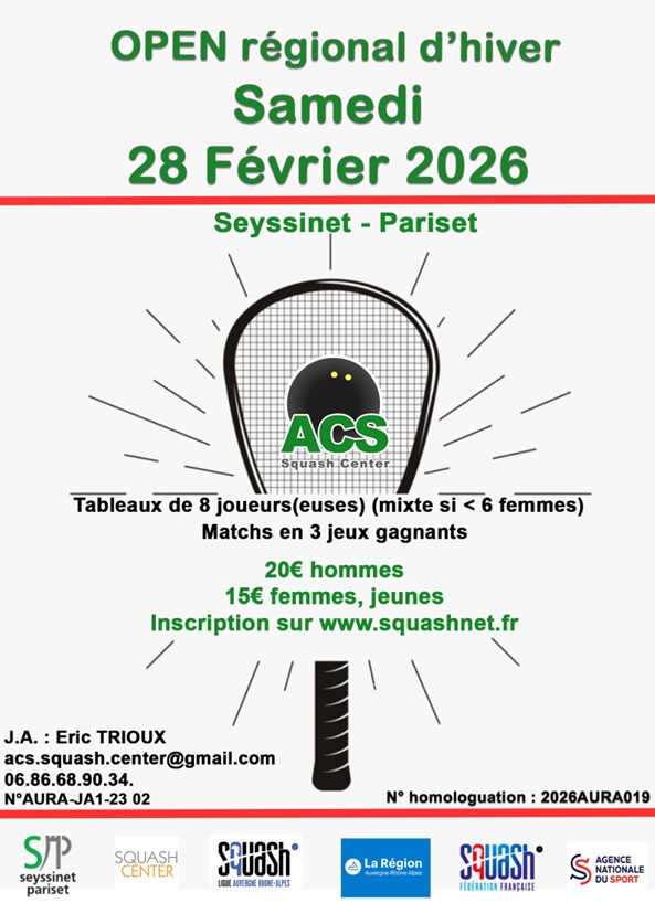Affiche open fevrier 2026